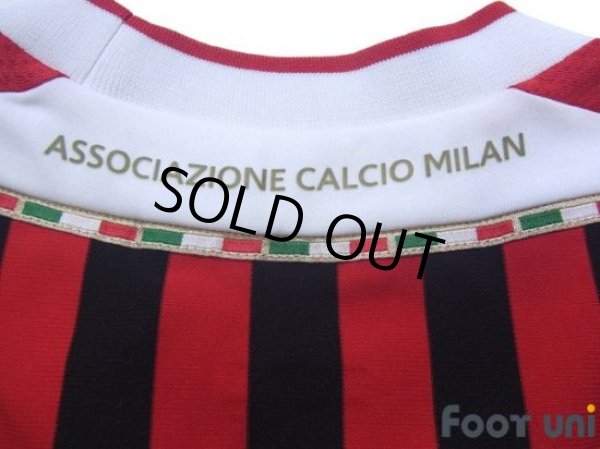 Photo6: AC Milan 2011-2012 Home Long Sleeve Shirt (6)