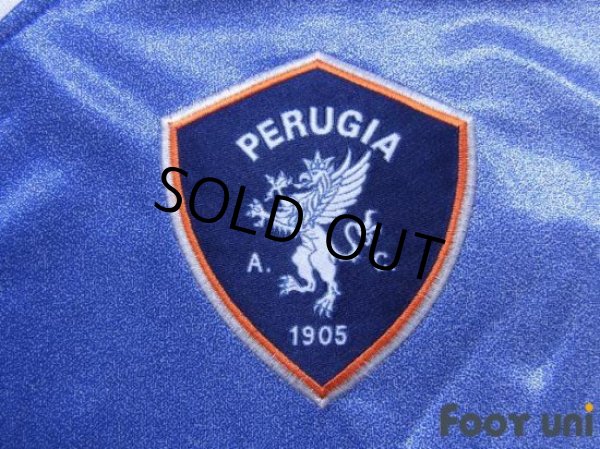 Photo6: Perugia 1998-1999 Away Long Sleeve Shirt #7 Hidetoshi Nakata Lega Calcio Patch/Badge (6)