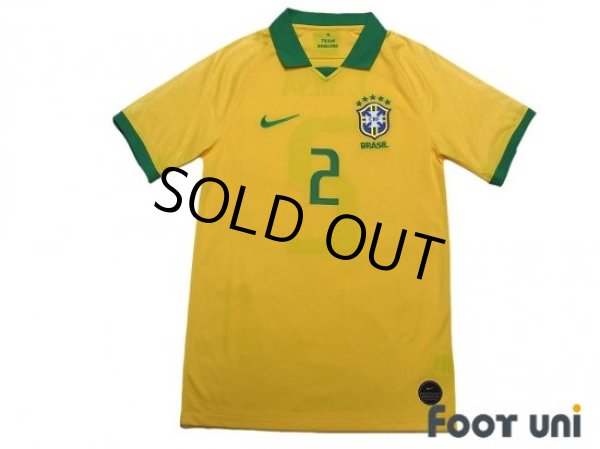 Photo1: Brazil 2019 Home Shirt #2 Thiago Silva (1)