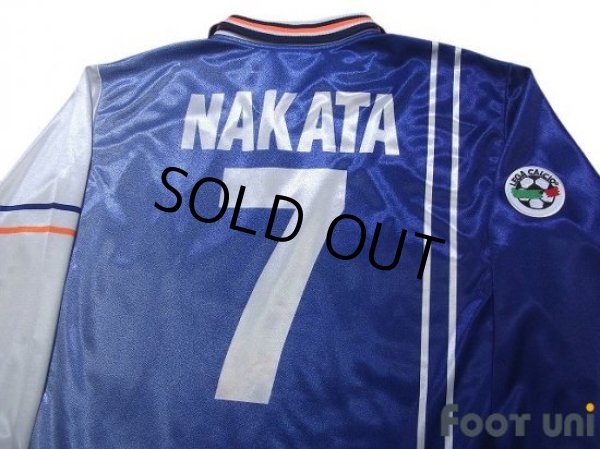 Photo4: Perugia 1998-1999 Away Long Sleeve Shirt #7 Hidetoshi Nakata Lega Calcio Patch/Badge (4)