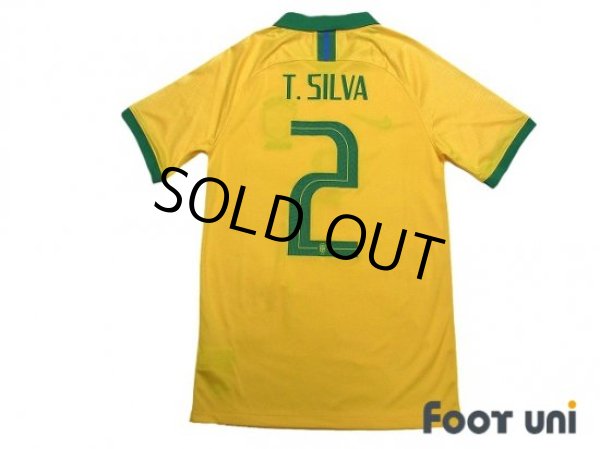 Photo2: Brazil 2019 Home Shirt #2 Thiago Silva (2)
