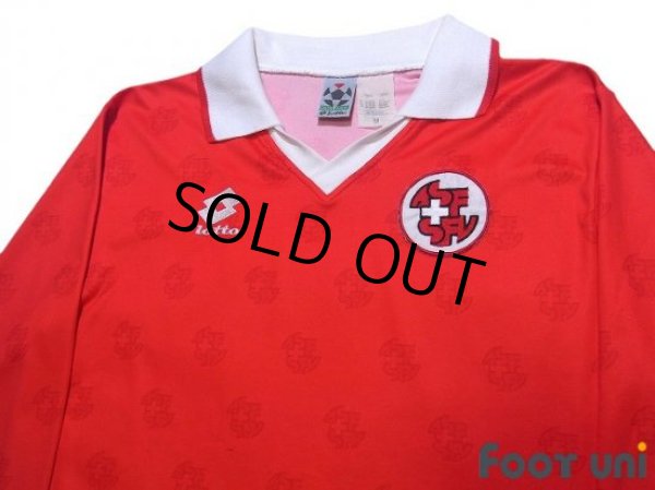 Photo3: Switzerland 1994 Home Long Sleeve Shirt (3)