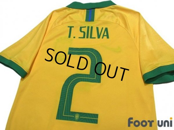 Photo4: Brazil 2019 Home Shirt #2 Thiago Silva (4)