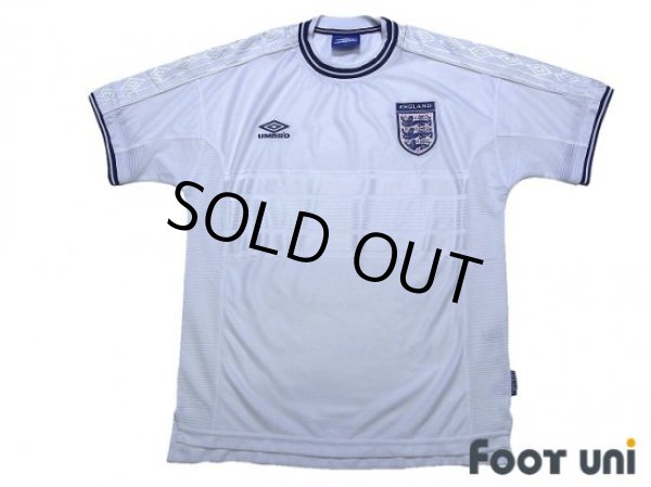 Photo1: England Euro 2000 Home Shirt (1)