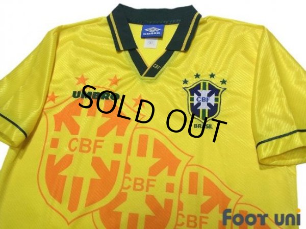 Photo3: Brazil 1995 Home Shirt (3)