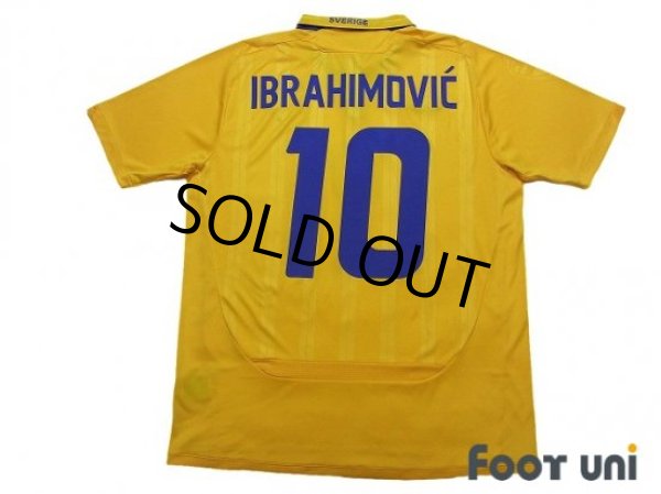 Photo2: Sweden 2009-2010 Home Shirt #10 Ibrahimovic (2)