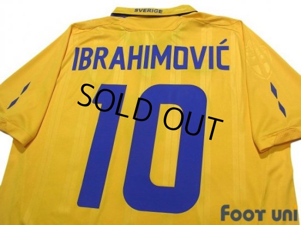 Photo4: Sweden 2009-2010 Home Shirt #10 Ibrahimovic (4)