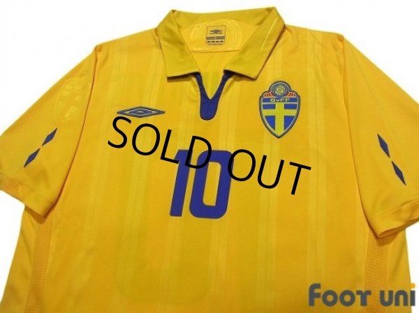 Photo3: Sweden 2009-2010 Home Shirt #10 Ibrahimovic (3)