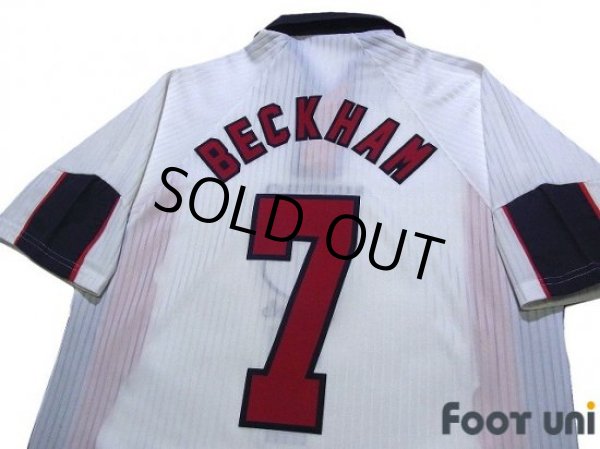 Photo4: England 1998 Home Shirt #7 Beckham (4)
