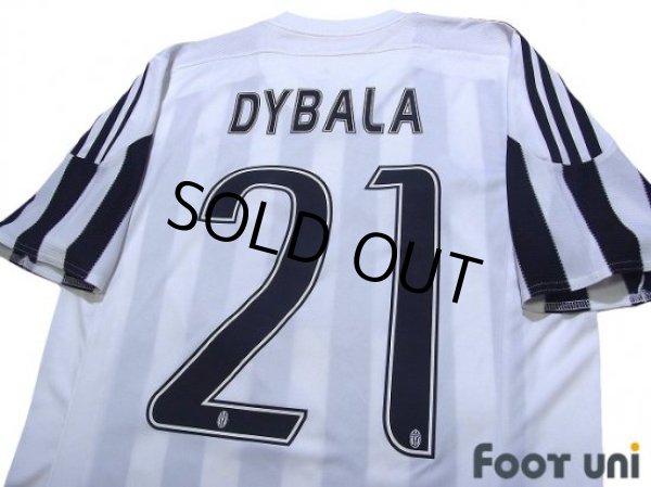 Photo4: Juventus 2015-2016 Home Shirt #21 Paulo Dybala (4)