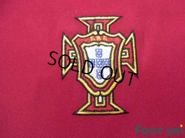 Photo6: Portugal 2002 Home Authentic Shirt #10 Rui Costa 2002 FIFA World Cup Korea Japan Patch/Badge (6)