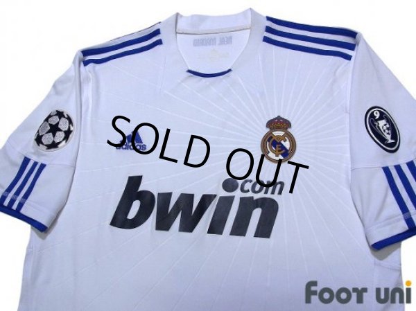 Photo3: Real Madrid 2010-2011 Home Shirt #7 Ronaldo Champions League Patch/Badge UEFA Champions League Trophy Patch - 9 (3)