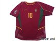 Photo1: Portugal 2002 Home Authentic Shirt #10 Rui Costa 2002 FIFA World Cup Korea Japan Patch/Badge (1)
