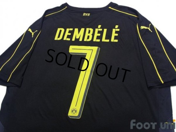 Photo4: Borussia Dortmund 2016-2017 Away Shirt #7 Ousmane Dembele (4)