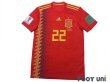 Photo1: Spain 2018 Home Shirt #22 Isco FIFA World Cup Russia 2018 Patch/Badge w/tags (1)