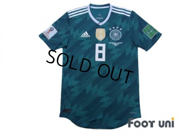 Photo1: Germany 2018 Away Authentic Shirt #8 Kroos FIFA World Cup Russia 2018 Patch/Badge (1)