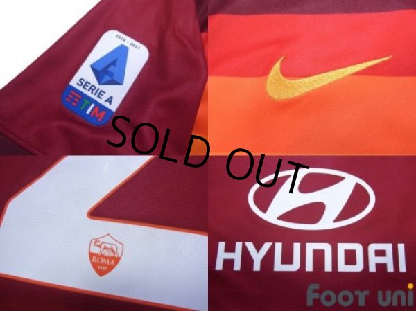 Photo7: AS Roma 2020-2021 Home Shirt #22 Nicolo Zaniolo Serie A Tim Patch/Badge w/tags (7)