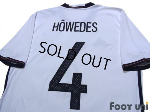 Photo4: Germany Euro 2016 Home Shirt #4 Howedes FIFA World Champions 2014 Patch/Badge w/tags (4)