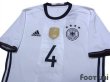 Photo3: Germany Euro 2016 Home Shirt #4 Howedes FIFA World Champions 2014 Patch/Badge w/tags (3)