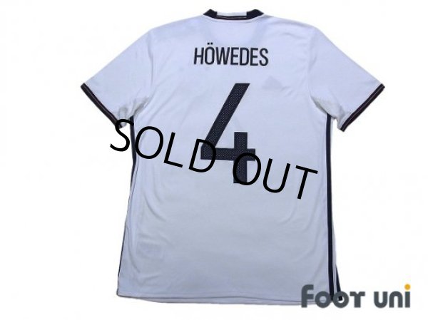 Photo2: Germany Euro 2016 Home Shirt #4 Howedes FIFA World Champions 2014 Patch/Badge w/tags (2)