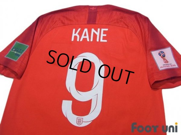 Photo4: England 2018 Away Shirt #9 Harry Kane FIFA World Cup 2018 Russia Patch/Badge (4)