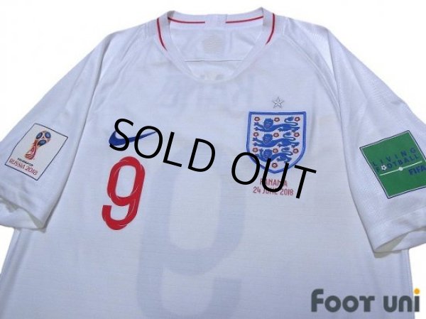 Photo3: England 2018 Home Shirt #9 Harry Kane FIFA World Cup 2018 Russia Patch/Badge (3)