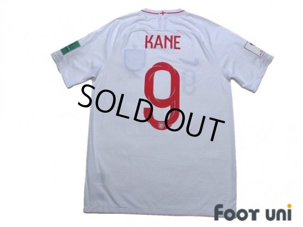 Photo2: England 2018 Home Shirt #9 Harry Kane FIFA World Cup 2018 Russia Patch/Badge (2)