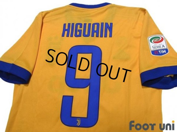Photo4: Juventus 2017-2018 Away Shirt #9 Higuain Serie A Tim Patch/Badge w/tags (4)