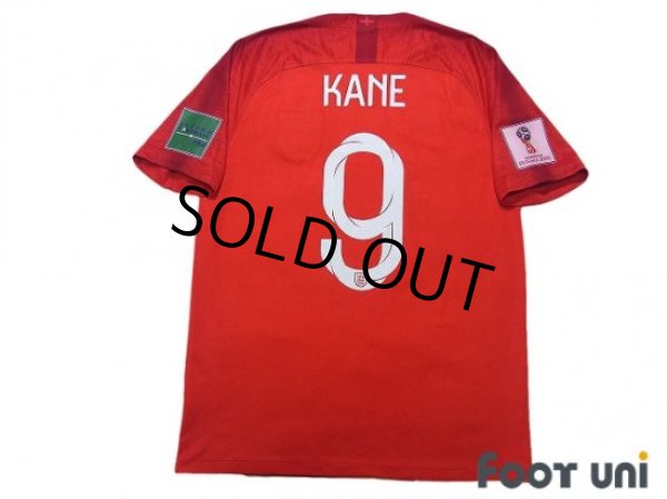 Photo2: England 2018 Away Shirt #9 Harry Kane FIFA World Cup 2018 Russia Patch/Badge (2)