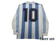 Photo2: Argentina 1992-1993 Home Reprint Long Sleeve Shirt #10 (2)