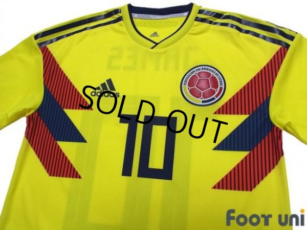Photo3: Colombia 2018 Home Authentic Shirt #10 James Rodríguez w/tags (3)