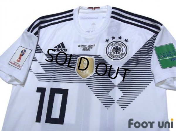 Photo3: Germany 2018 Home Shirt #10 Ozil FIFA World Cup Russia 2018 Patch/Badge w/tags (3)