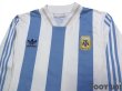 Photo3: Argentina 1992-1993 Home Reprint Long Sleeve Shirt #10 (3)