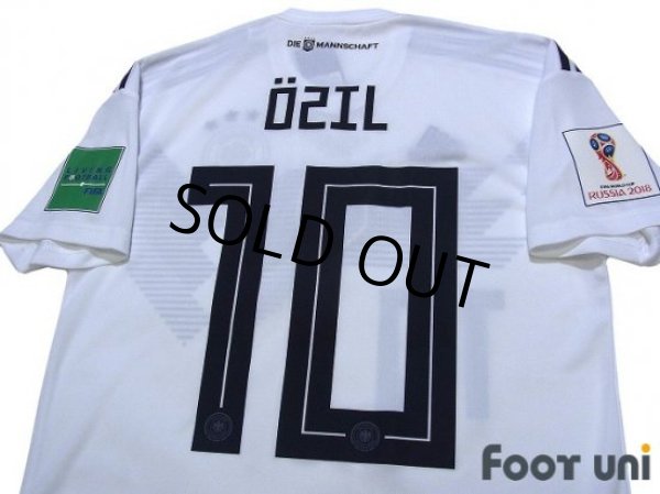 Photo4: Germany 2018 Home Shirt #10 Ozil FIFA World Cup Russia 2018 Patch/Badge w/tags (4)