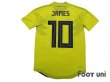 Photo2: Colombia 2018 Home Authentic Shirt #10 James Rodríguez w/tags (2)