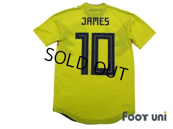 Photo2: Colombia 2018 Home Authentic Shirt #10 James Rodríguez w/tags (2)
