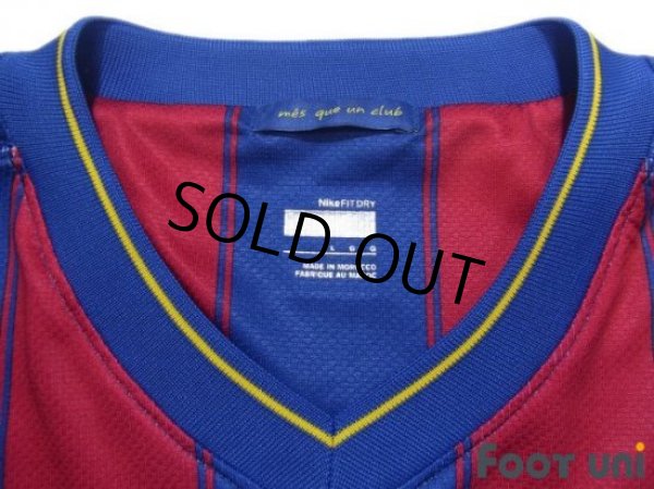 Photo4: FC Barcelona 2009-2010 Home Long Sleeve Shirt LFP Patch/Badge (4)