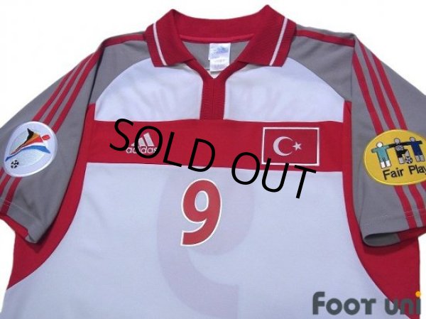 Photo3: Turkey Euro 2000 Home Shirt #9 Hakan Sukur UEFA Euro 2000 Patch/Badge UEFA Fair Play Patch/Badge (3)