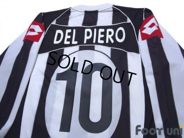 Photo4: Juventus 2002-2003 Home Long Sleeve Shirt #10 Del Piero For the Champions League (4)