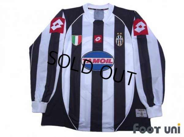 Photo1: Juventus 2002-2003 Home Long Sleeve Shirt #10 Del Piero For the Champions League (1)