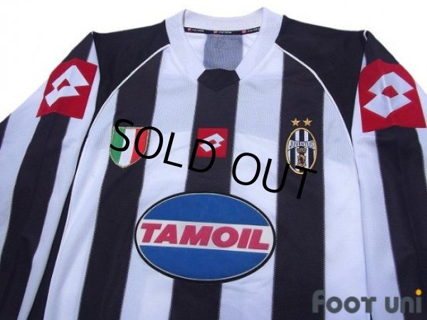 Photo3: Juventus 2002-2003 Home Long Sleeve Shirt #10 Del Piero For the Champions League (3)