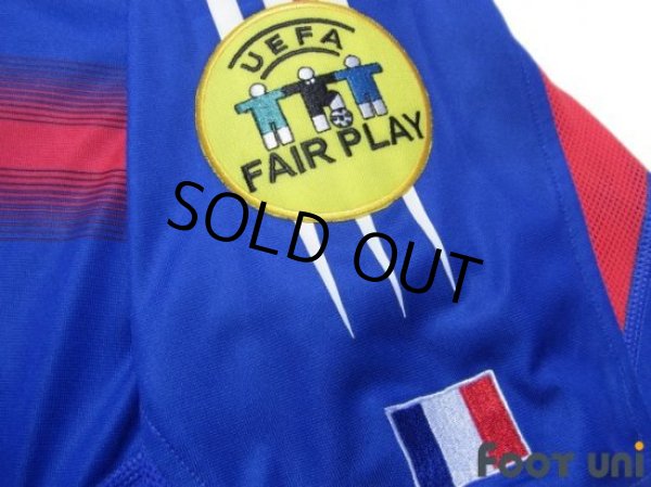 Photo7: France Euro 2004 Home Shirt #10 Zidane UEFA Euro 2004 Patch/Badge UEFA Fair Play Patch/Badge (7)