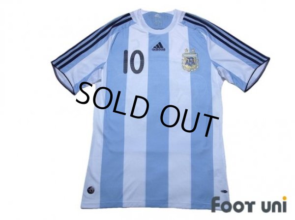 Photo1: Argentina 2008 Home Shirt #10 Messi (1)