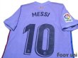 Photo4: FC Barcelona 2021-2022 Away Authentic Shirt and Shorts Set #10 Messi La Liga Patch/Badge (4)