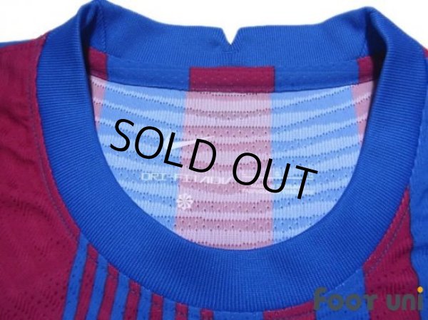 Photo5: FC Barcelona 2021-2022 Home Authentic Shirt and Shorts Set #10 Messi La Liga Patch/Badge (5)