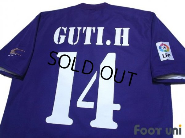 Photo4: Real Madrid 2002-2003 Third Reversible Shirt #14 Guti.H Centenario Embroidery LFP Patch/Badge (4)