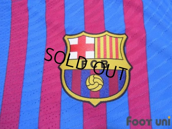 Photo6: FC Barcelona 2021-2022 Home Authentic Shirt and Shorts Set #10 Messi La Liga Patch/Badge (6)