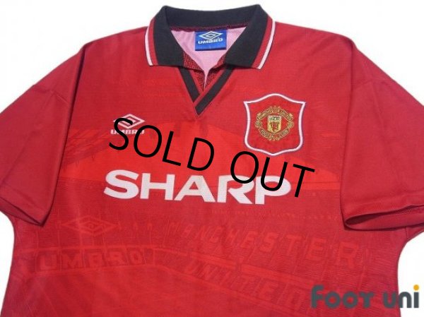 Photo3: Manchester United 1994-1996 Home Shirt (3)