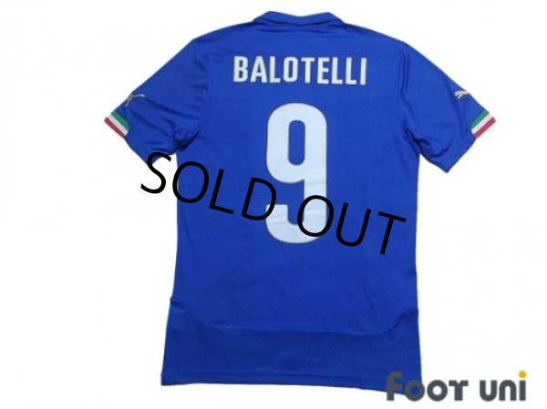 Photo2: Italy 2014 Home Shirt #9 Balotelli w/tags (2)