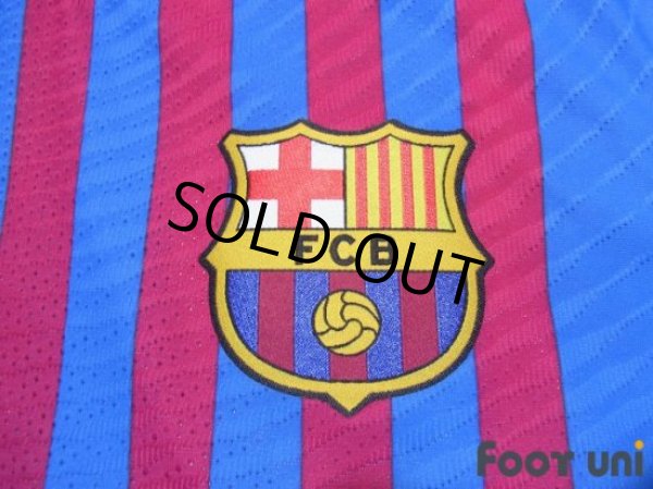 Photo5: FC Barcelona 2021-2022 Home Authentic Shirt and Shorts Set (5)
